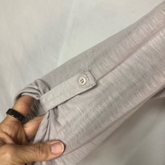 Retro-Ology Top Smocking Embroidered Sleeve Tabs to Roll Up Pull Over Super Soft - Picture 5 of 11